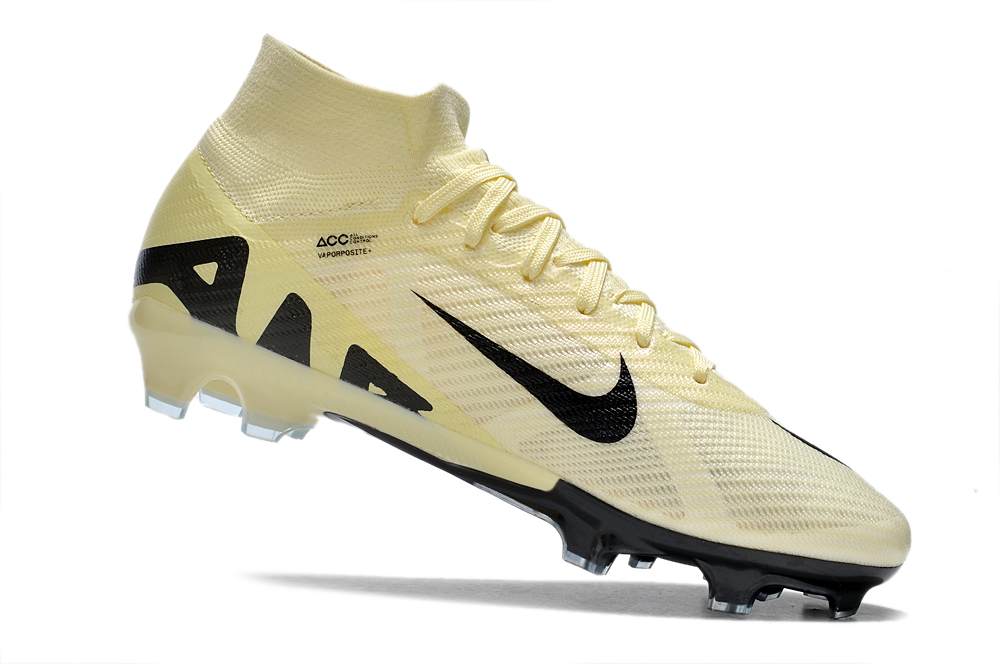 Nike AIR Zoom Mercurial Vapor 15 Elite XXV FG Bege e Preta 2