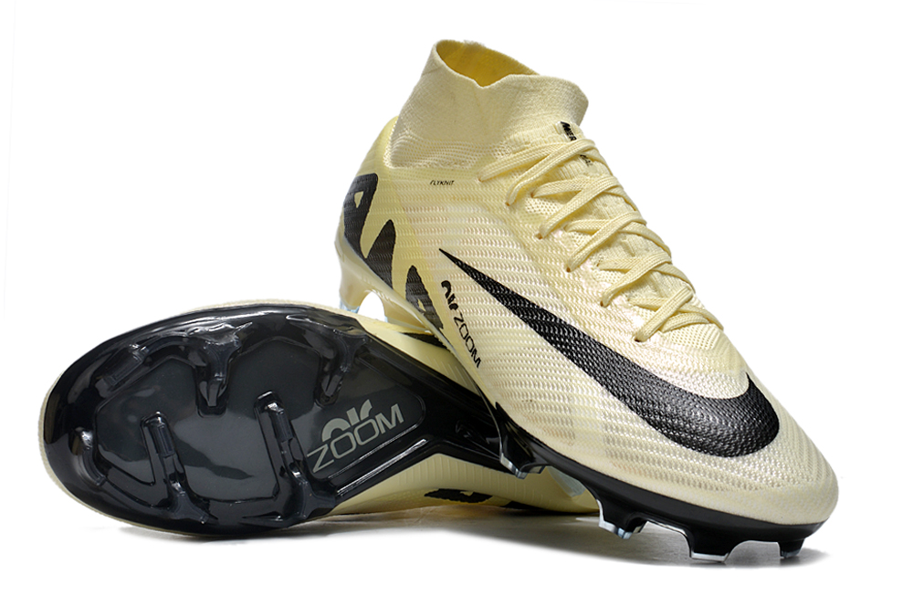 Nike AIR Zoom Mercurial Vapor 15 Elite XXV FG Bege e Preta 4