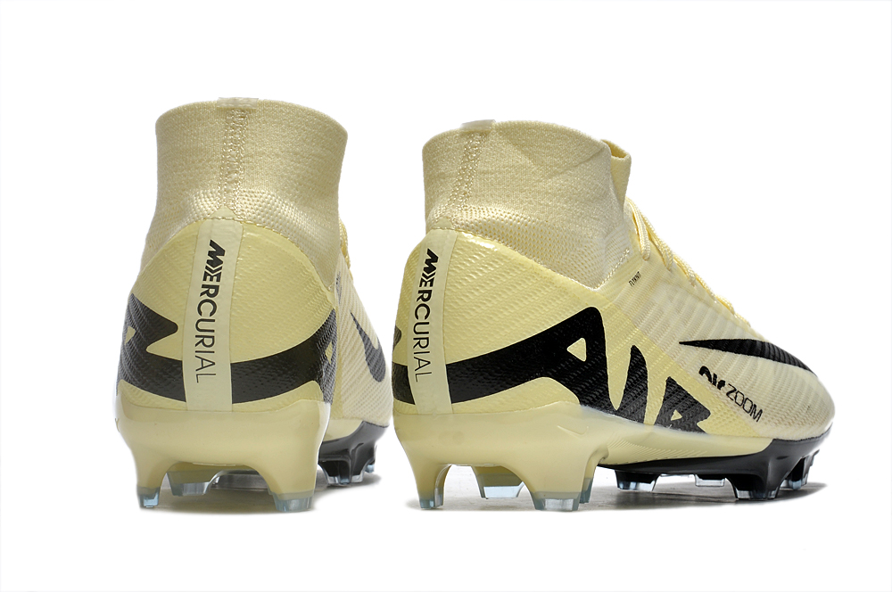 Nike AIR Zoom Mercurial Vapor 15 Elite XXV FG Bege e Preta 5