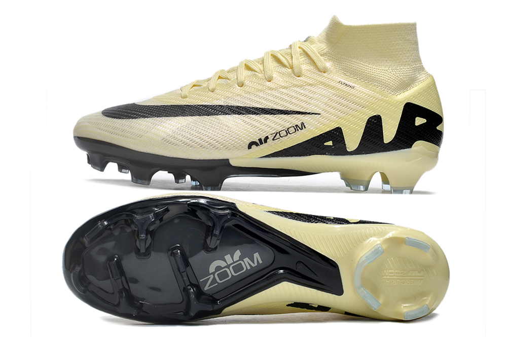 Nike AIR Zoom Mercurial Vapor 15 Elite XXV FG Bege e Preta 6