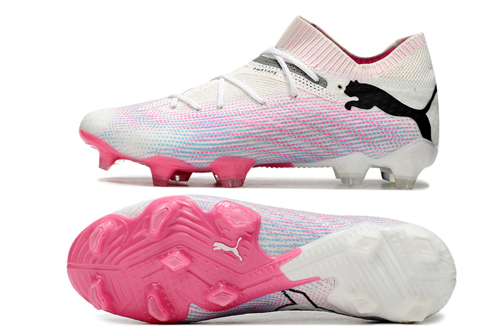 PUMA FUTURE 7 ULTIMATE FG BRANCA E ROSA 2