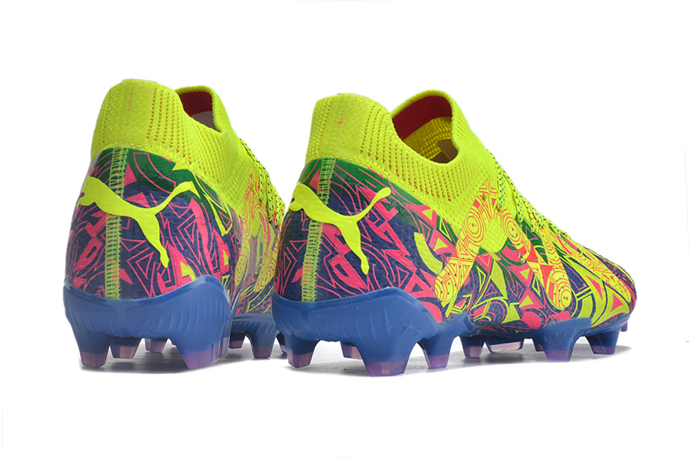 PUMA FUTURE ULTIMATE .1  AZUL E AMARELO 3