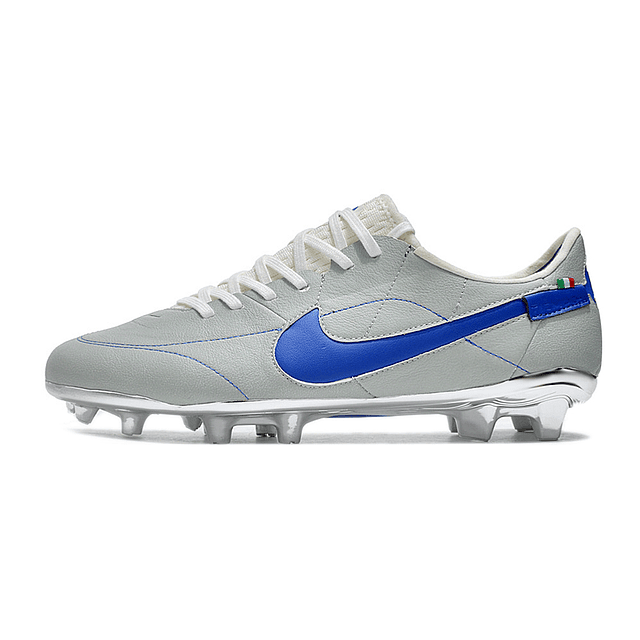 Nike Tiempo Legend 9 Elite FG - Cinza/Azul/Prata