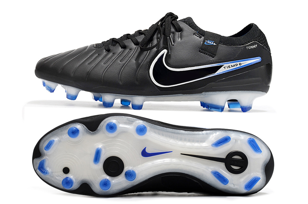 Nike Tiempo Legend 10 Elite FG PRETA E AZUL 6