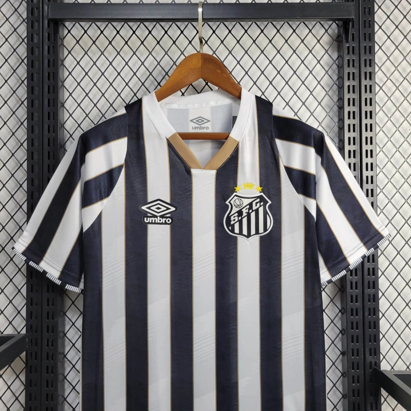 SANTOS AWAY 24/25 Preta e Branca 2