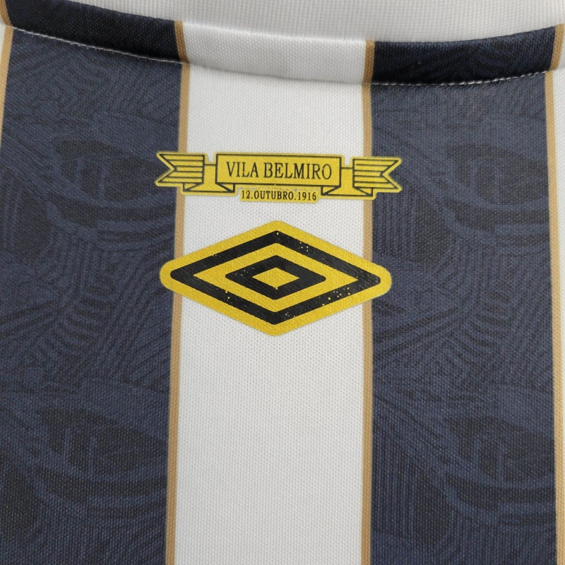 SANTOS AWAY 24/25 Preta e Branca 5