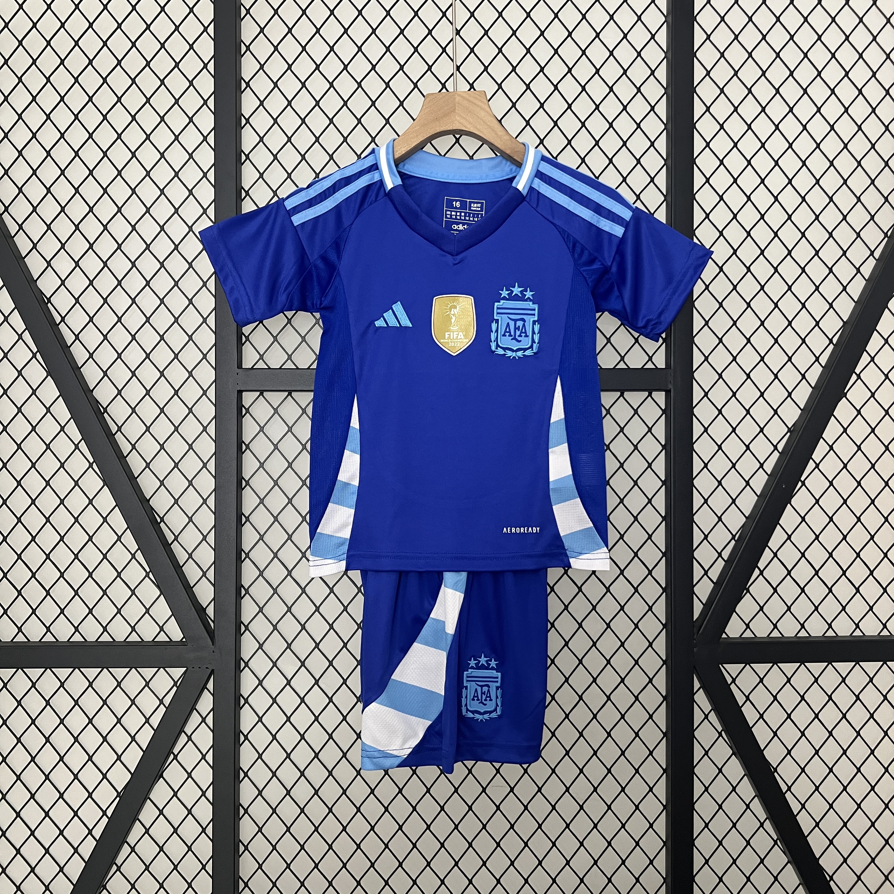 KIT CRIANÇA ARGENTINA AWAY AZUL 24-25 1