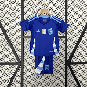 KIT CRIANÇA ARGENTINA AWAY AZUL 24-25