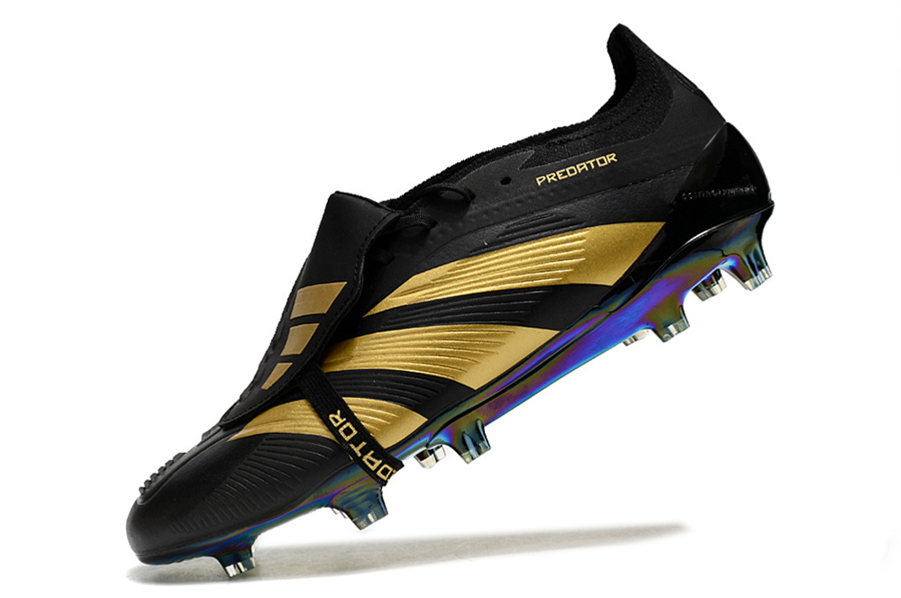 Adidas Predator Elite Laceless Boots FG Preta e Dourado 3