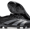 ADIDAS PREDATOR ELITE FG ALL BLACK LACELESS