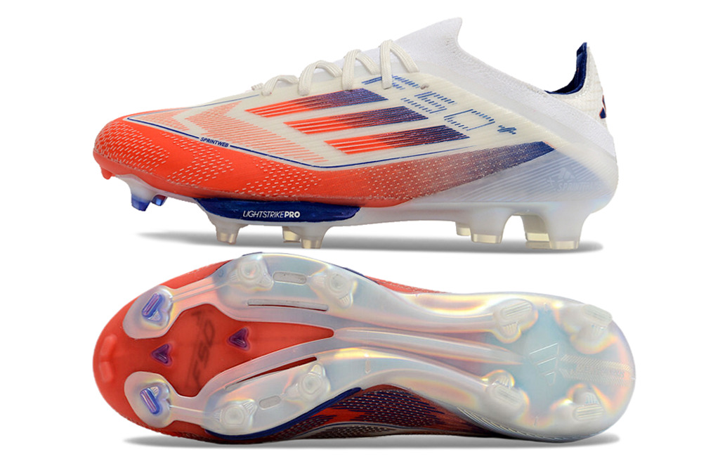 ADIDAS F50 ELITE FG LACELESS VERMELHO E BRANCO 6