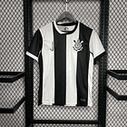 CORINTHIANS THIRD KIT 24/25 TORCEDOR PRETA E BRANCA 1