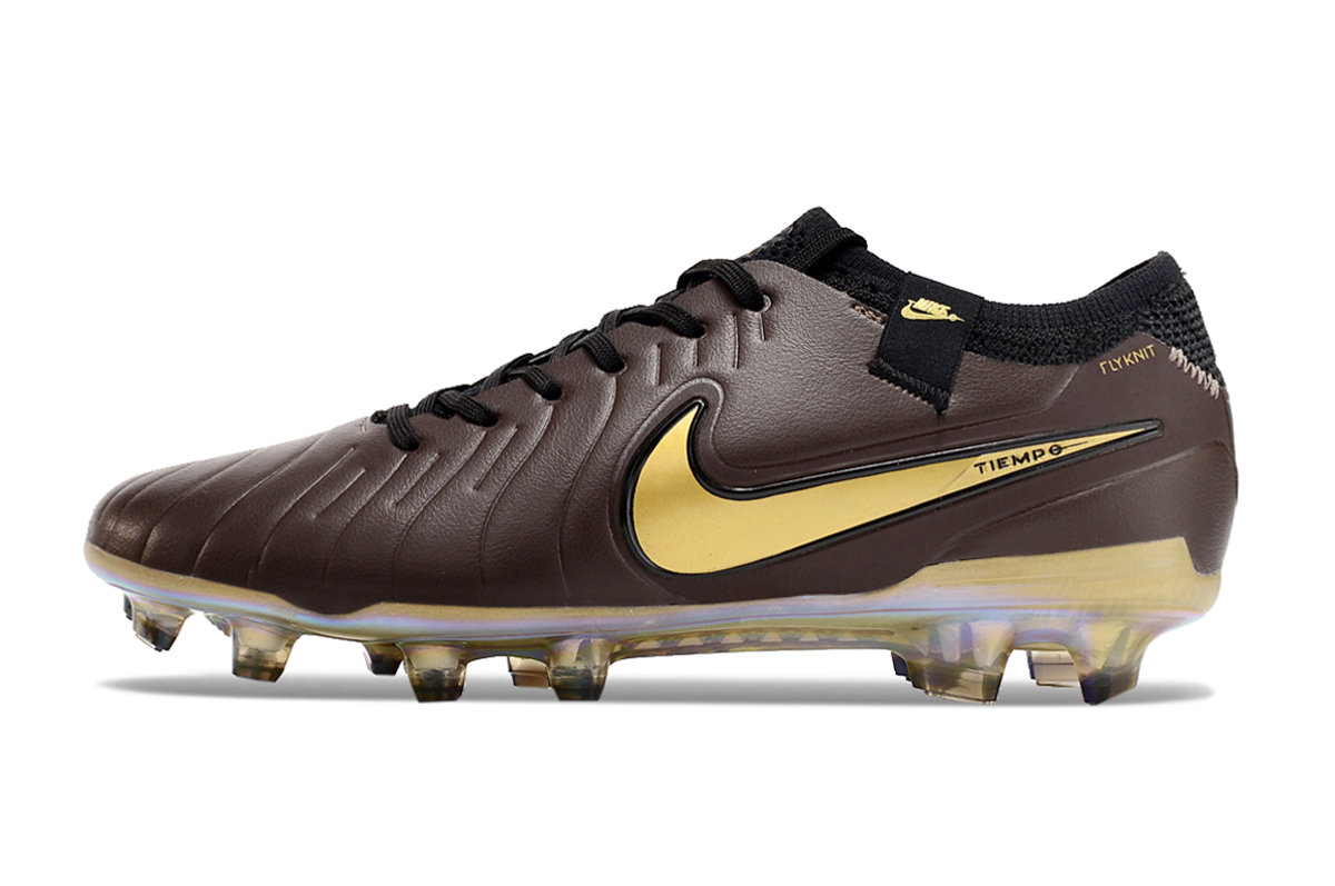 NIKE TIEMPO LEGEND X ELITE FG PRETA E DOURADO 5