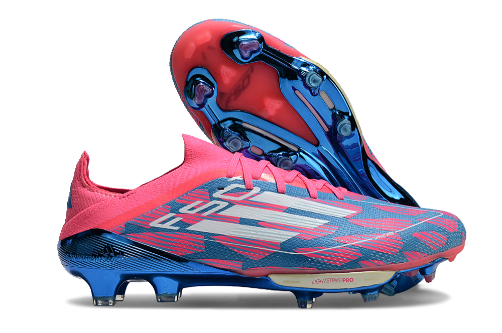 ADIDAS F50 ELITE FG LACELESS - VERMELHA E AZUL - REEMERGENCE PACK 1