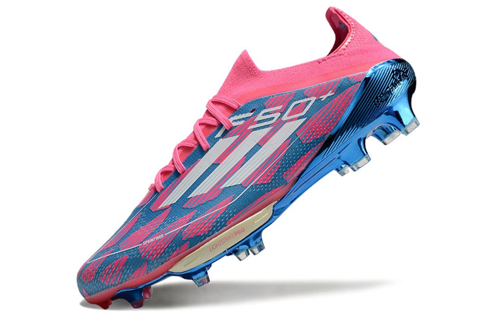 ADIDAS F50 ELITE FG LACELESS - VERMELHA E AZUL - REEMERGENCE PACK 3