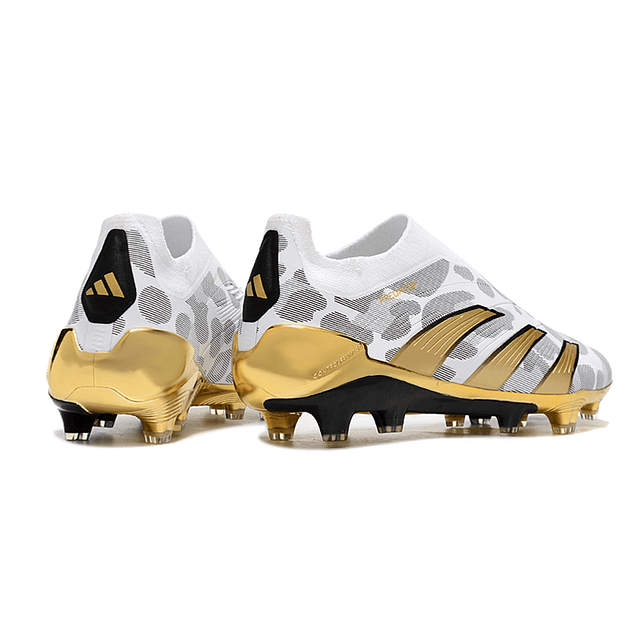 Adidas Predator Accuracy + FG Elite - Branca e Dourada  