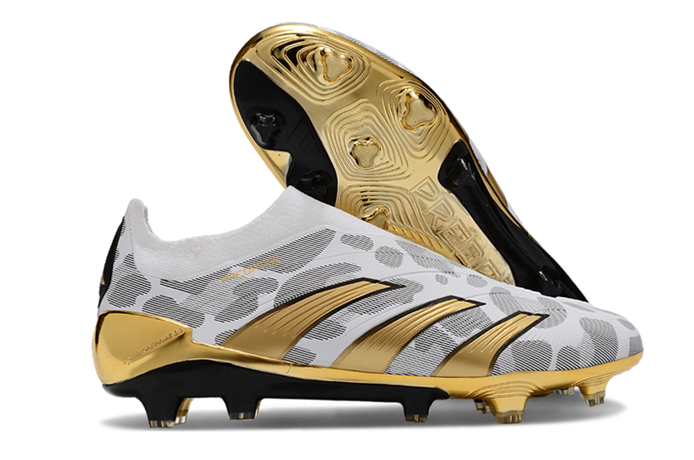 Adidas Predator Accuracy + FG Elite - Branca e Dourada 1