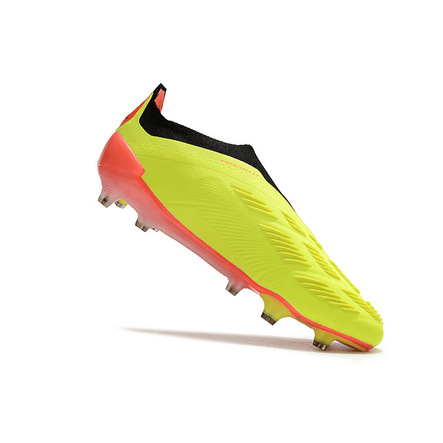 Chuteiras Adidas Predator Elite Laceless FG - Amarelo e Preto "Energy Solar Pack"