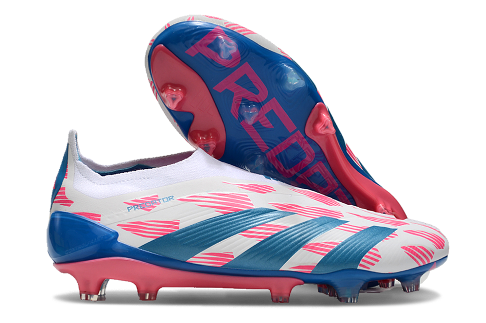 Adidas Predator Accuracy + FG Elite - Branca Azul e Rosa 1