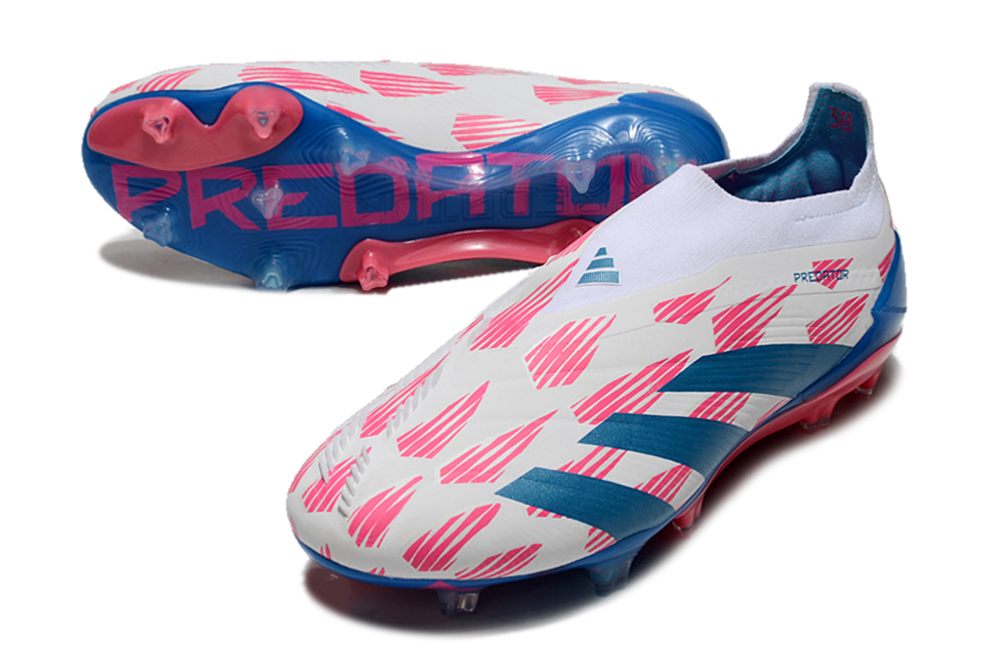 Adidas Predator Accuracy + FG Elite - Branca Azul e Rosa 2