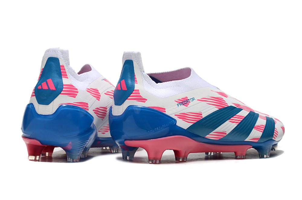 Adidas Predator Accuracy + FG Elite - Branca Azul e Rosa 5