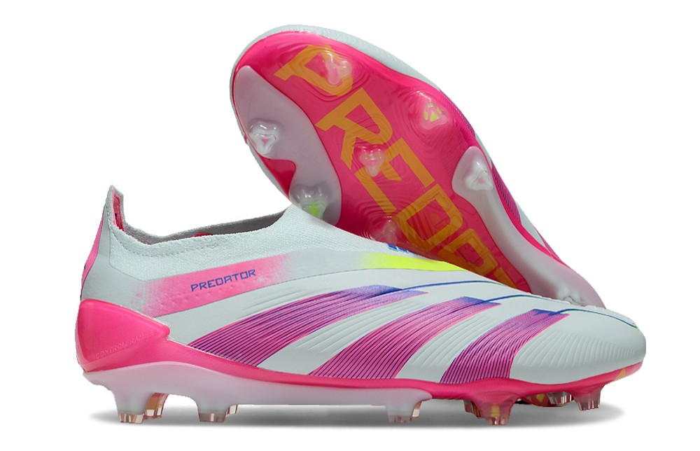 Adidas Predator Laceless Elite FG - Rosa 1
