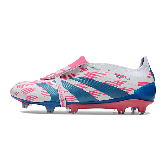 Adidas Predator Accuracy + FG Elite - Branca Azul e Rosa