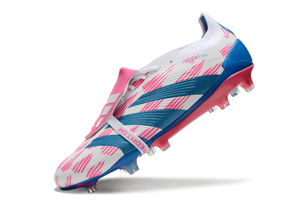 Adidas Predator Accuracy + FG Elite - Branca Azul e Rosa 5