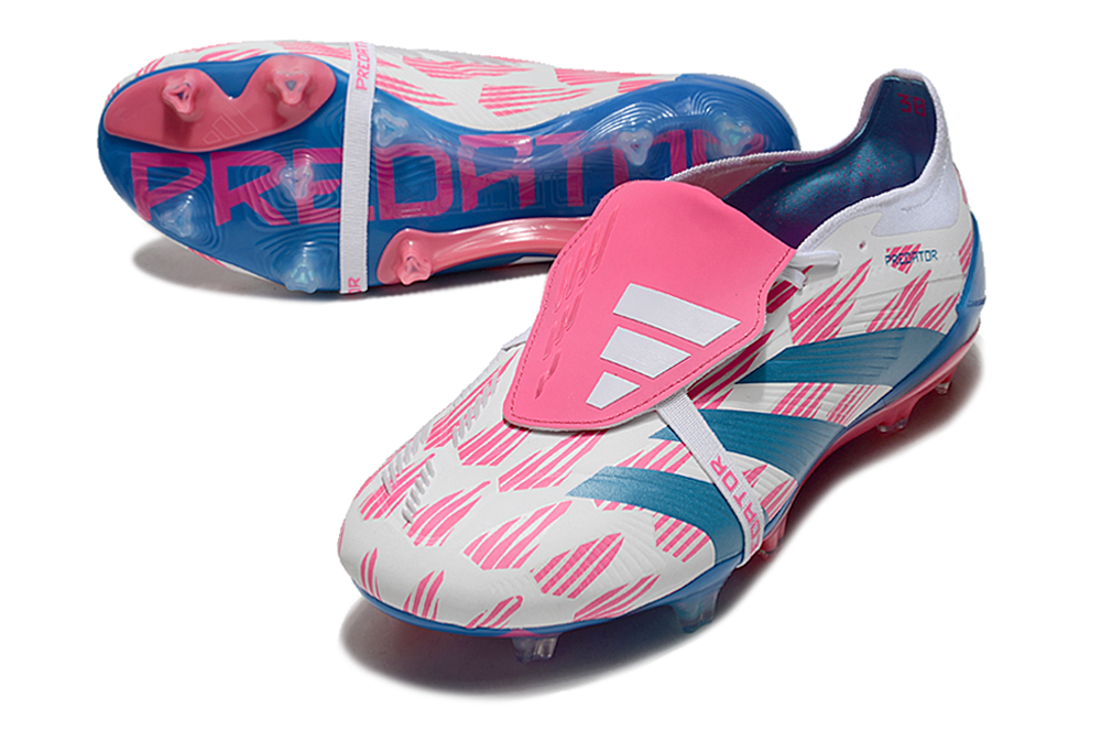 Adidas Predator Accuracy + FG Elite - Branca Azul e Rosa 6