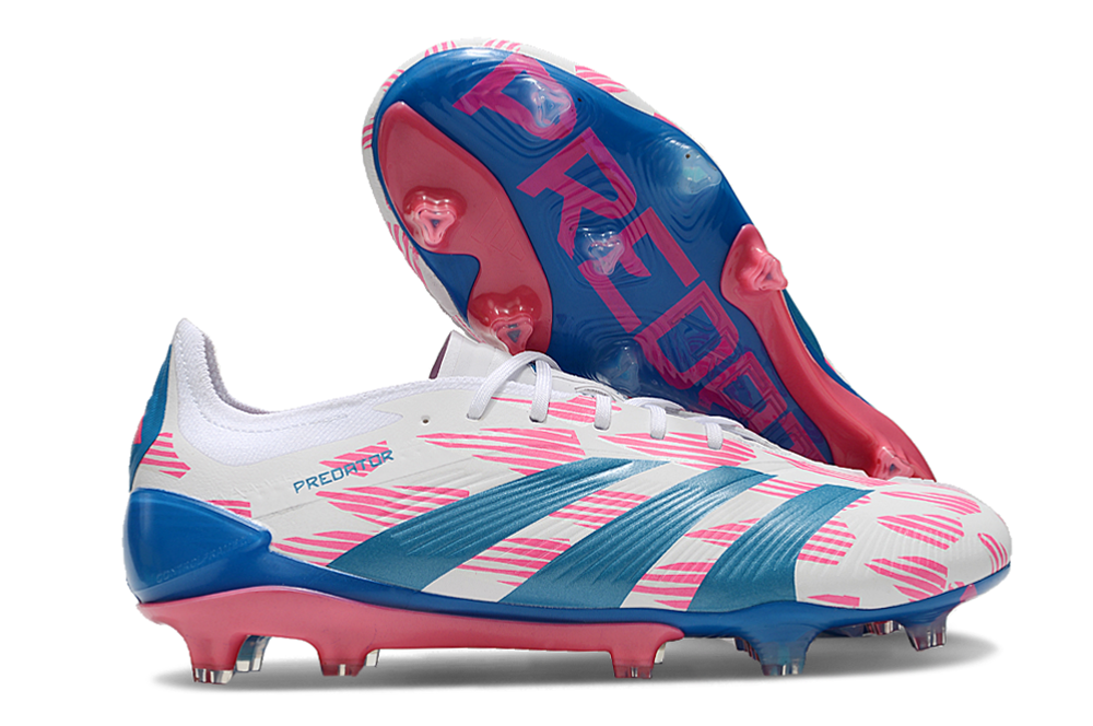 Adidas Predator Accuracy + FG Elite - Branca Azul e Rosa 1