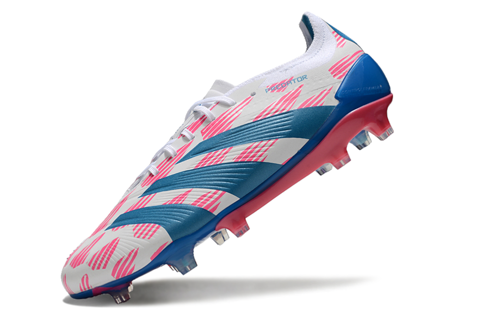 Adidas Predator Accuracy + FG Elite - Branca Azul e Rosa 3