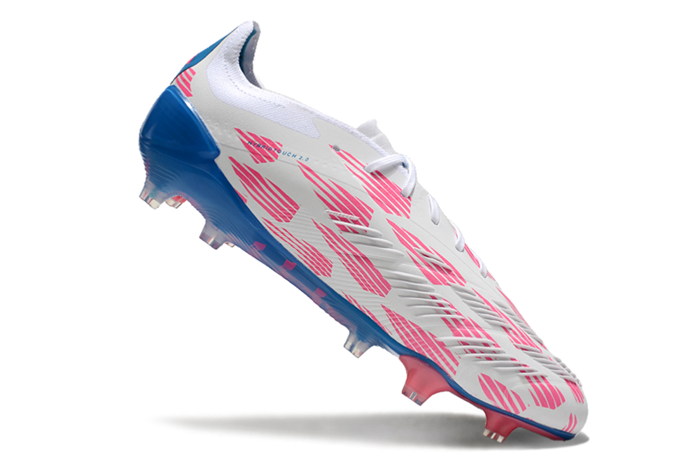 Adidas Predator Accuracy + FG Elite - Branca Azul e Rosa 7