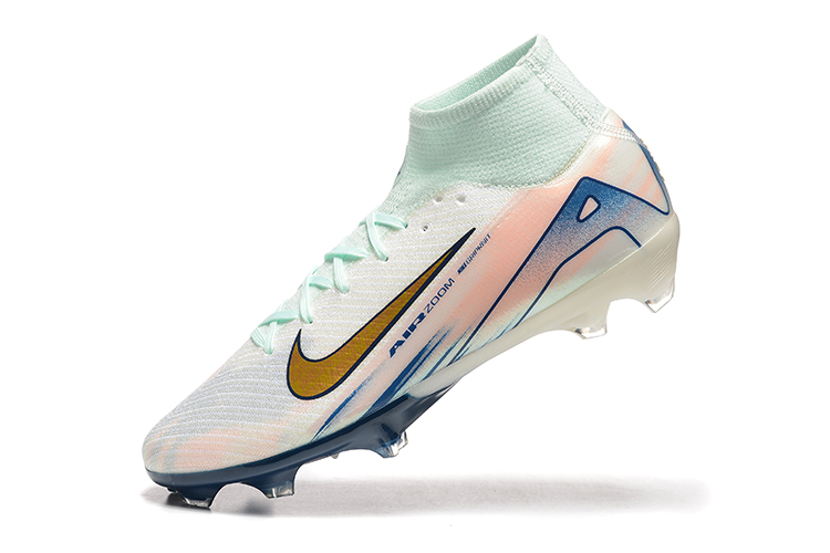 Nike Air Zoom Mercurial Superfly IIX Elite FG - Branca/Amarela/Azul 4