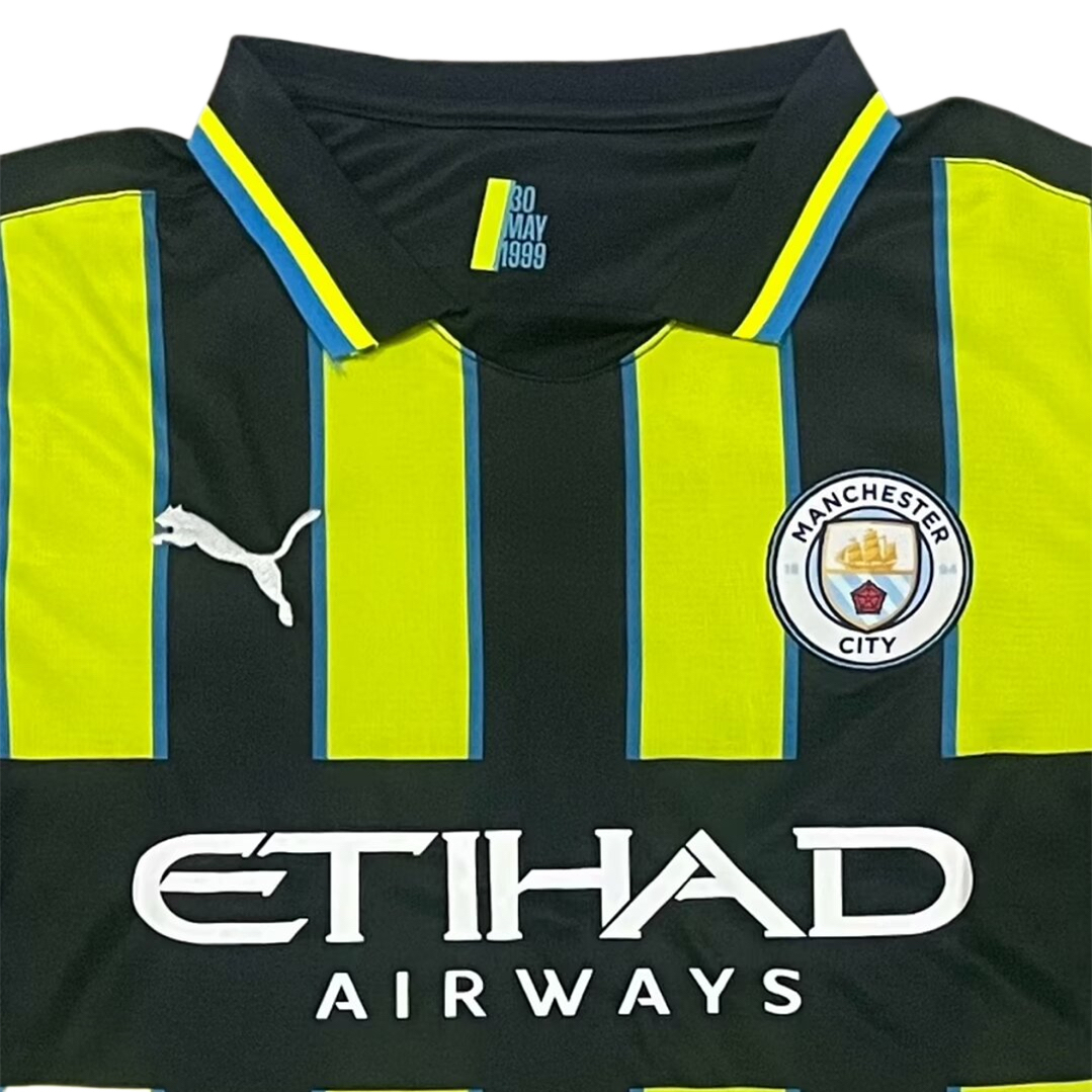 Manchester City Away Shirt 24/25 - Amarela/Preta 2