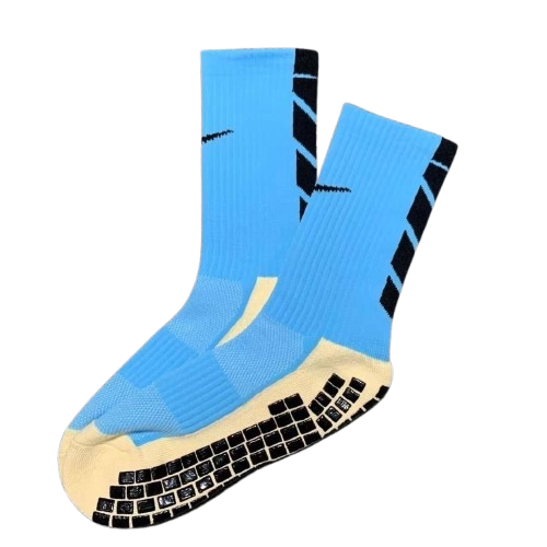 Meias de Futebol Antiderrapante - Nike - Azul com detalhes em Preto