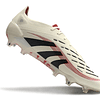 Chuteira Adidas Predator 25º Generation FG Elite Tongue - Branca/Preta/Vermelho