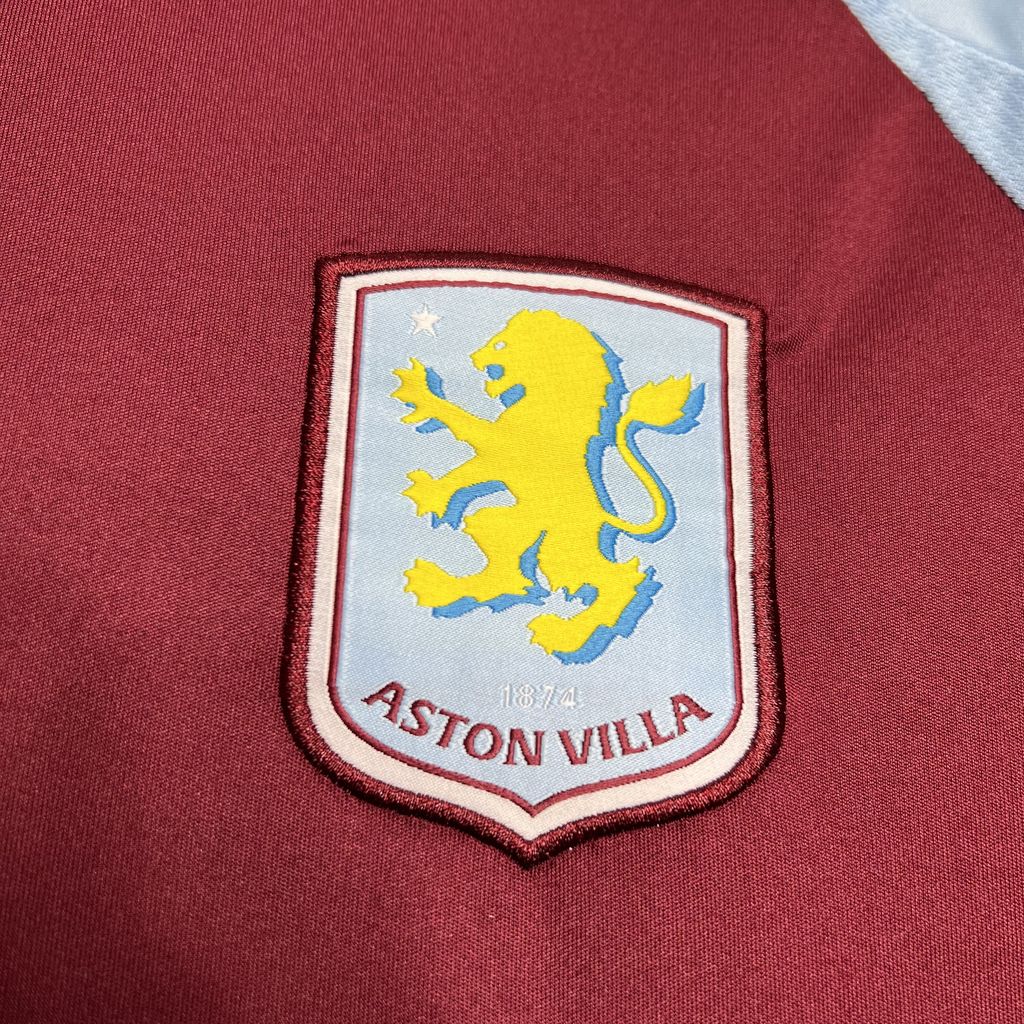 Camisola Principal Aston Villa época 2024/25 - Vermelha/Azul 2
