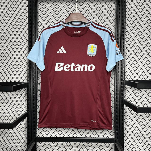 Camisola Principal Aston Villa época 2024/25 - Vermelha/Azul