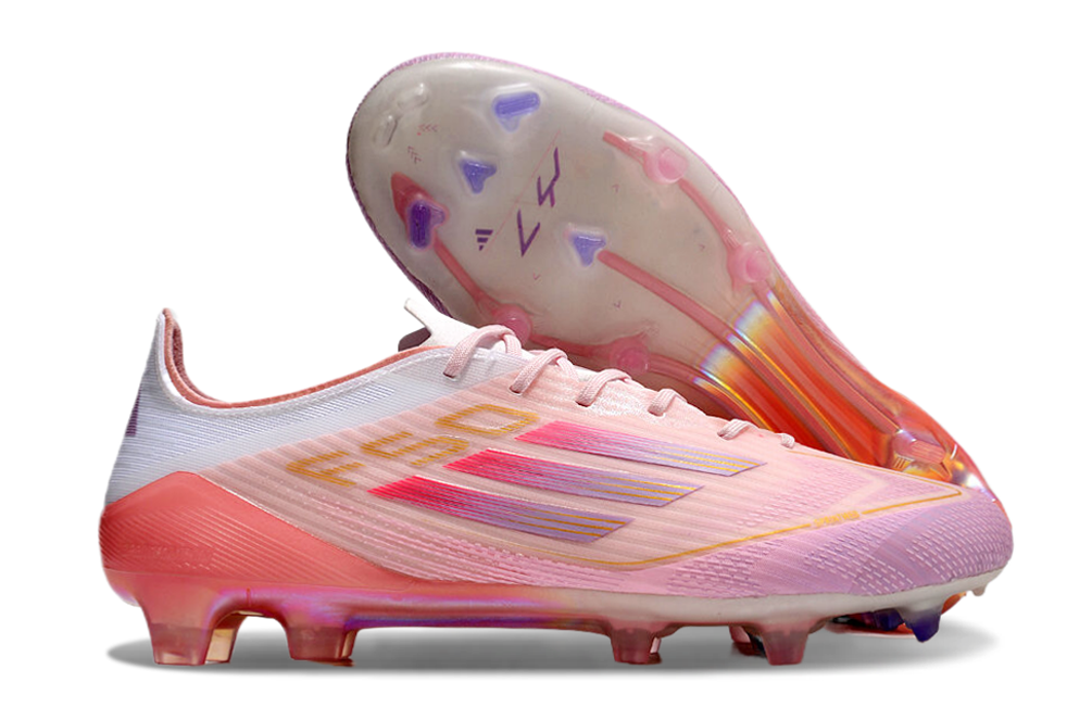 Chuteiras Adidas F50 'Yamal' Signature - Rosa Claro / Roxo Brilhante / Rosa Claro 1