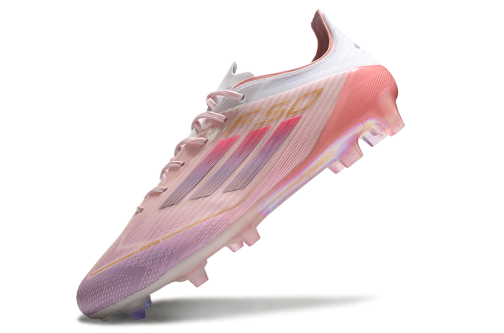 Chuteiras Adidas F50 'Yamal' Signature - Rosa Claro / Roxo Brilhante / Rosa Claro 2