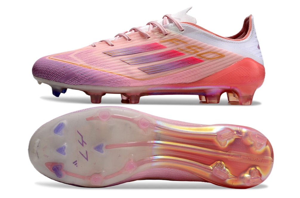 Chuteiras Adidas F50 'Yamal' Signature - Rosa Claro / Roxo Brilhante / Rosa Claro 5