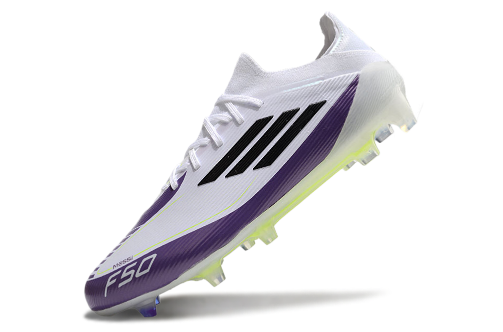 Chuteira Adidas F50 Elite FG - Ed. Messi - Branca/Azul/Amarela 5