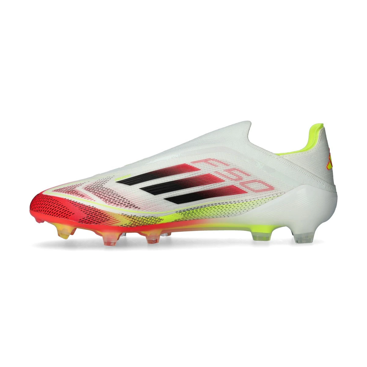 Chuteira Adidas F50 Elite FG - Branco/Vermelho/Amarelo 3