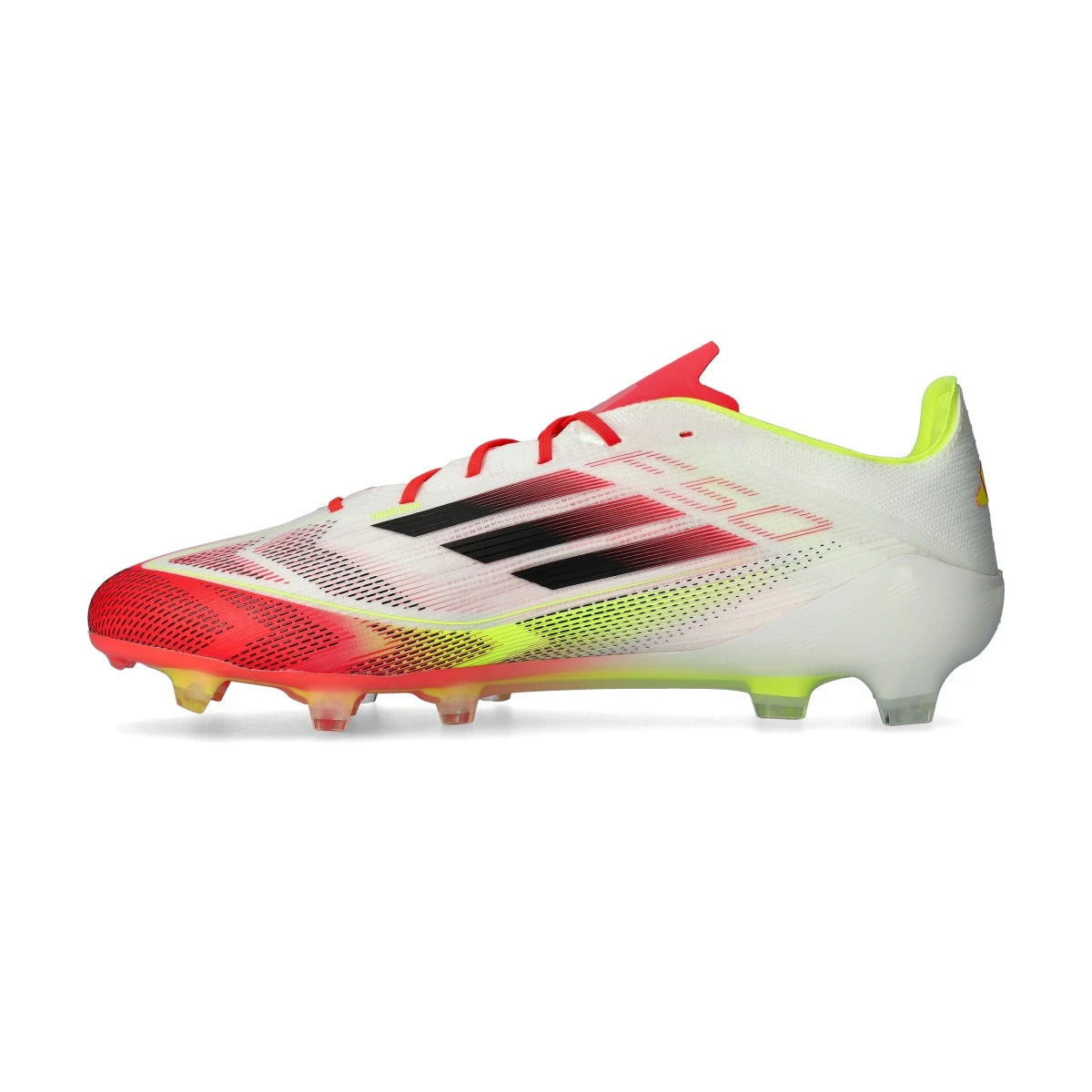 Chuteira Adidas F50 + Elite FG LL - Branca/Vermelha/Amarela 3