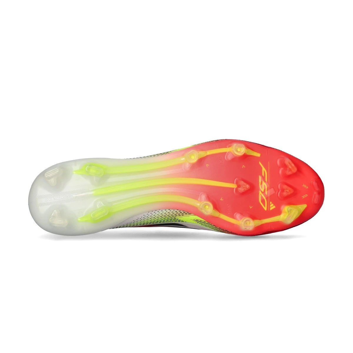 Chuteira Adidas F50 + Elite FG LL - Branca/Vermelha/Amarela 4