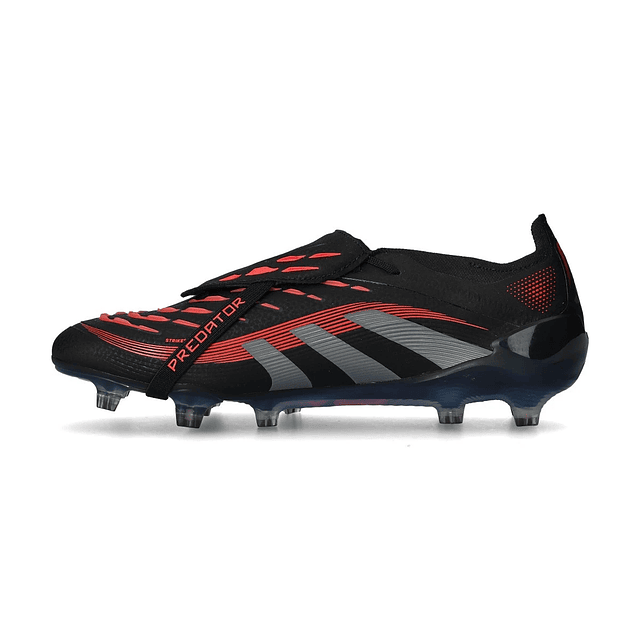 Chuteira adidas Predator Elite FT FG - Stealth Victory Pack - Preta/Vermelha 