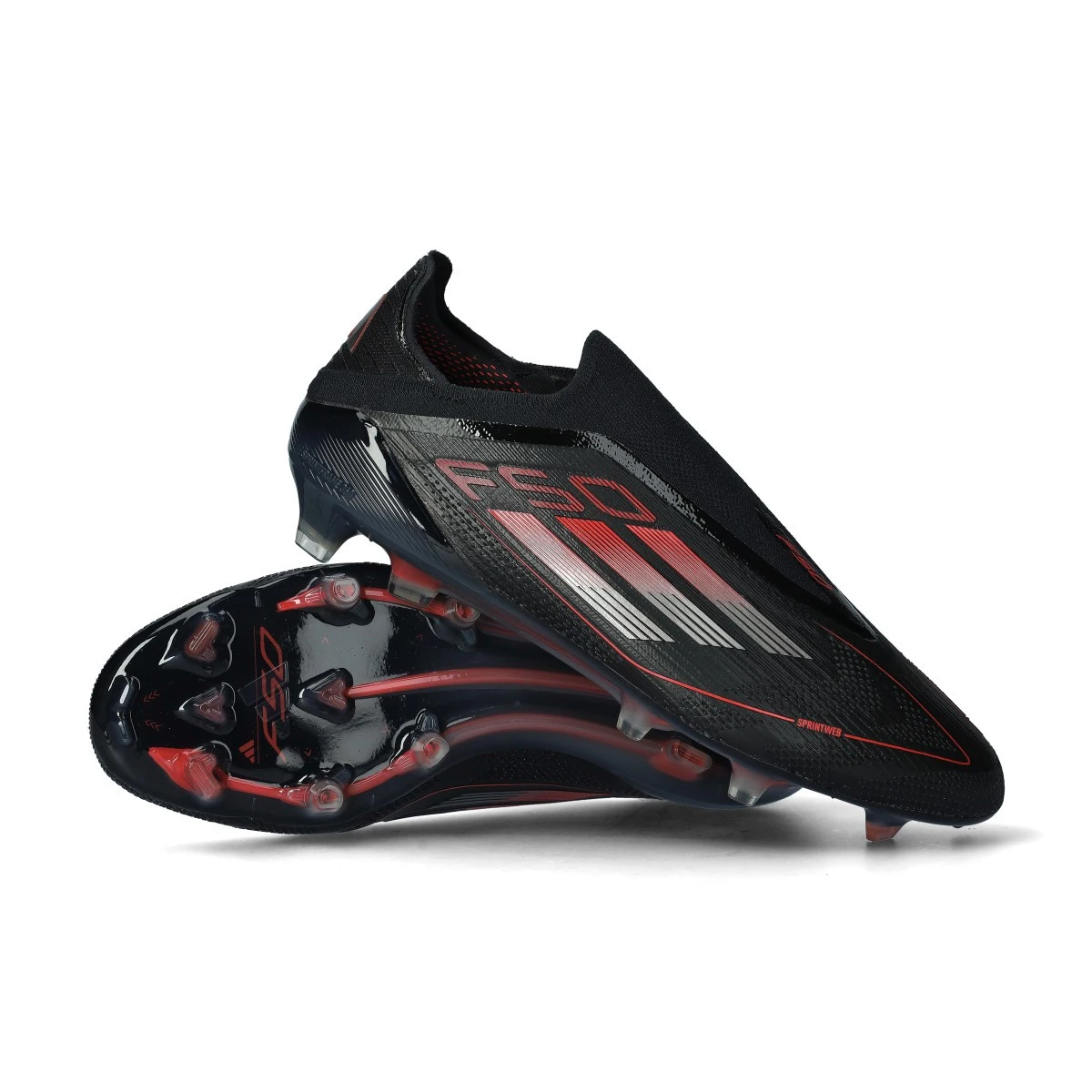 adidas F50 エリート LL FG Chuteira adidas F50 Elite LL FG - Preta/Vermelha