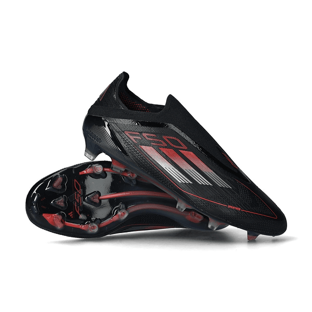 Chuteira adidas F50 Elite LL FG - Preta/Vermelha 