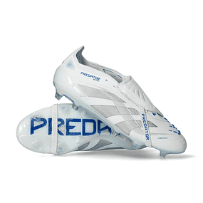 Chuteira Adidas Predator Elite LL FG - Polar Pack - Branca/Azul