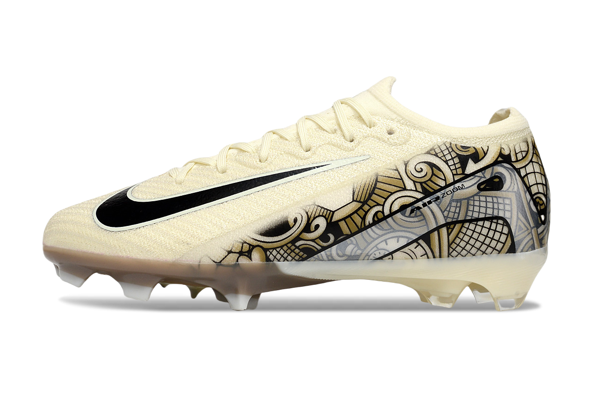 Chuteira Nike Mercurial Edição Especial Elite FG - Branca/Dourada 2